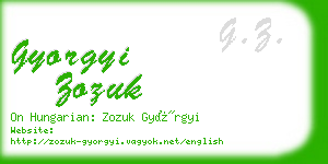 gyorgyi zozuk business card